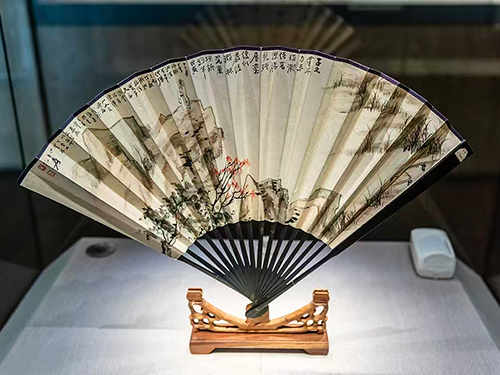 张大千 浙江山水折扇